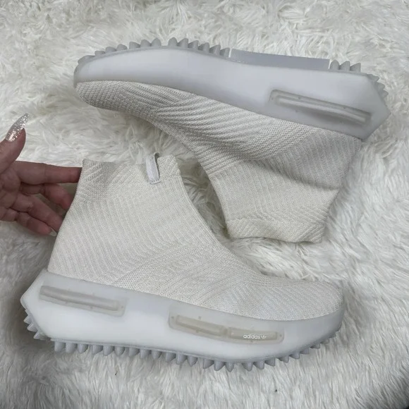 adidas | Shoes | Adidas Nmd S Sock Shoes Sneakers Off White Knit Athletic  Training Womens Sz 8 | Poshmark